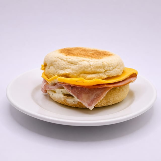 Ham & Egg Breakfast Sandwich.