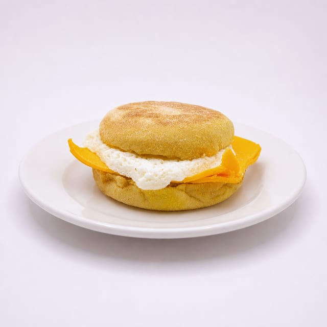 Egg & Cheese Breakfast Sandwich (V).